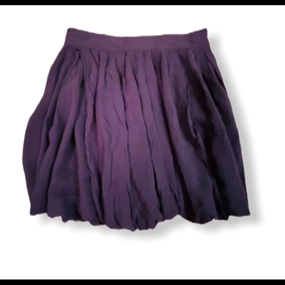 Purple Pleated Skirt